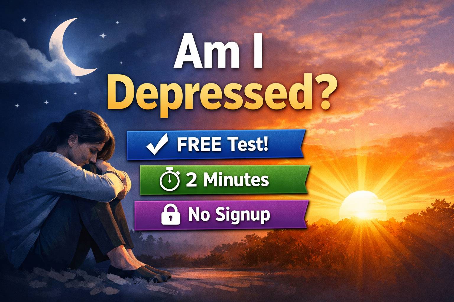 Am I Depressed? Free 2-Minute Online Test (No Signup)